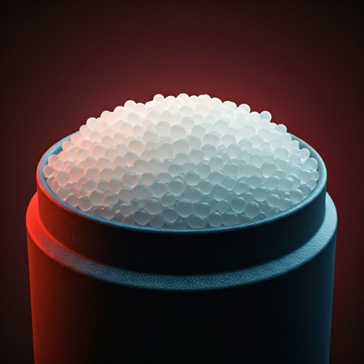 Translucent plastic resin pellets